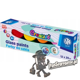 Farby do szkła 12kol. x 20ml 301124007 ASTRA