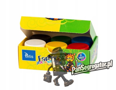 Farby plakatowe 6kol. 20ml KF001-A TETIS