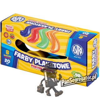 Farby plakatowe 8 kolorów 20ml Standard Box 301123041 ASTRA