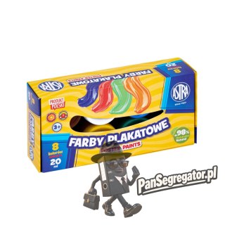 Farby plakatowe 8 kolorów 20ml Standard Box 301123041 ASTRA