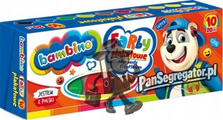 Farby plakatowe dla dzieci Zestaw 10 kolorów x 20ml BAMBINO St.Majewski