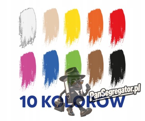 Farby plakatowe szkolne 10 kolorów 20ml zestaw 400167101 OXFORD