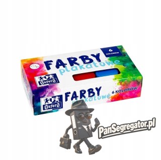Farby plakatowe szkolne 6 kolorów 20ml zestaw 400167103 OXFORD