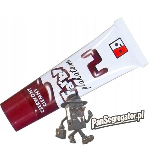 Farby plakatowe w tubach ciemno czerwony 031 JEDNOŚĆ