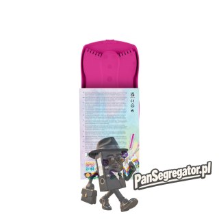 Farby szkolne akwarelowe 12 kolorów + brokat + naklejki, różowa kasetka 125002 FABER-CASTELL
