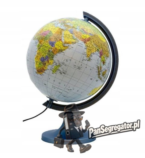 Globus 250mm podświetlany LED polityczno-fizyczny