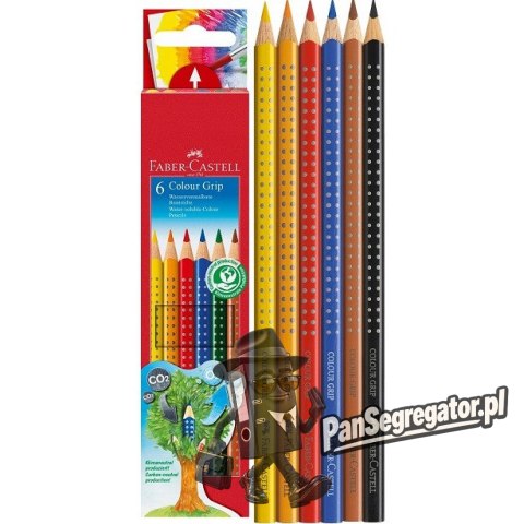 Kredki GRIP 2001 6 kolorów opak. kartonowe 112406 FABER-CASTELL