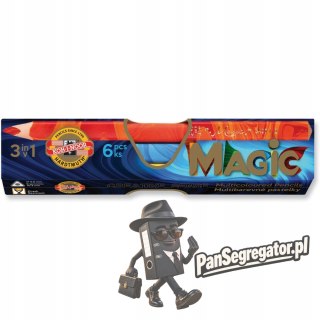 Kredki MAGIC TRIO 6 kol. 3408/06 KOH-I-NOOR