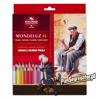 Kredki MONDELUZ 48kol + pędzelek+temperówka 3713048003KZ KOH-I-NOOR