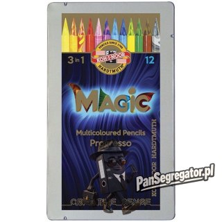 Kredki PROGRESSO MAGIC 12 kol. 8772 KOH-I-NOOR