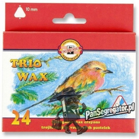 Kredki TRIO WAX JUMBO 24 kol. 10mm 8274/2 KOH-I-NOOR
