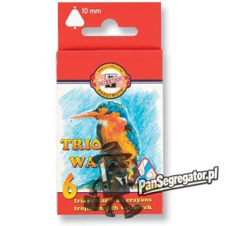 Kredki TRIO WAX JUMBO 6 kol. 10mm 8271/2 KOH-I-NOOR