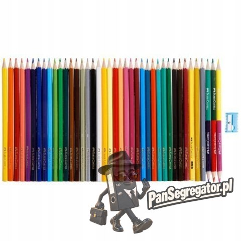 Kredki ZAMEK 36kol. dwustronne +3 kredki dwustronne +ołówek+temperówka 110336 FABER CASTELL