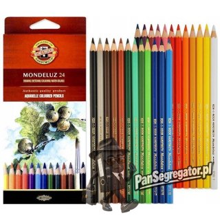 Kredki akwarelowe MONDELUZ 24 kolory 3718 KOH-I-NOOR