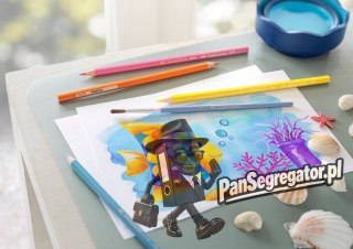 Kredki akwarelowez pędzelkiem RYBKA 24 kolory opak. kartonowe 114425 Faber-Castell
