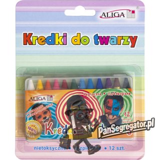 Kredki do twarzy 12 kolorów FC-12 ALIGA