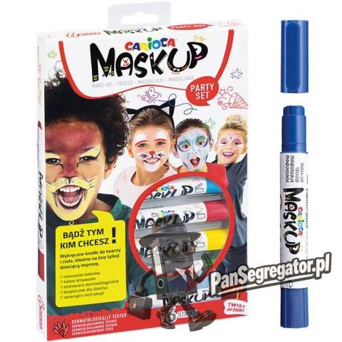 Kredki do twarzy CARIOCA MaskUP 6 kol. 170-2508