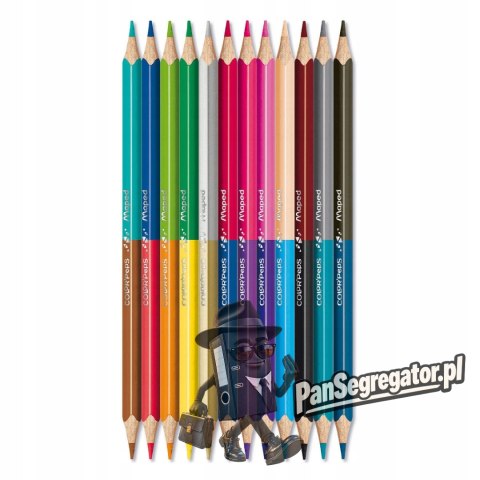 Kredki dwustronne COLORPEPS DUO 12=24kol 829600