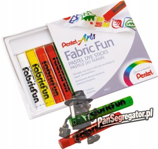 Kredki pastele do tkanin PENTEL 7kolorów PTS7