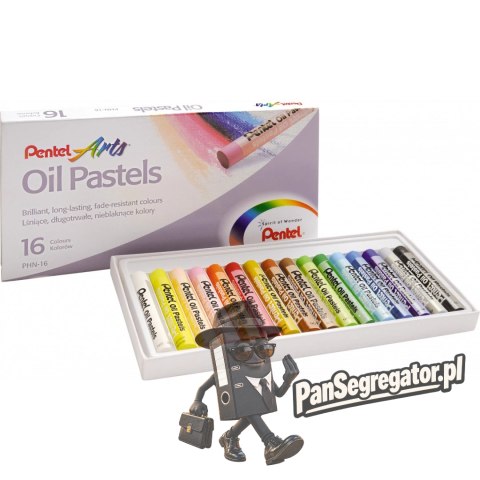 Kredki pastele olejne PENTEL 16kolorów PHN16