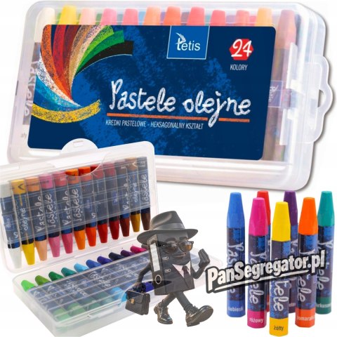 Kredki pastele olejne heksagonalne 24kol KT020-AF