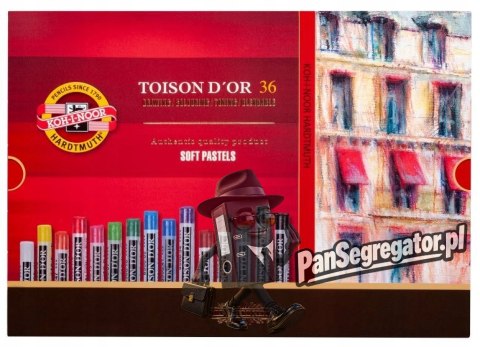 Kredki pastele suche 36 kolorów TOISON DOR 8515N KOH-I-NOOR