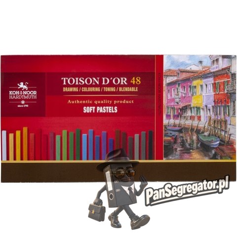 Kredki pastele suche w sztyfcie 7x7mm 48 kol. 8586 KOH-I-NOOR