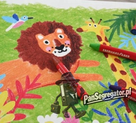 Kredki świecowe trójkątne 24kol opakowanie kartonowe 120024 Faber-Castell