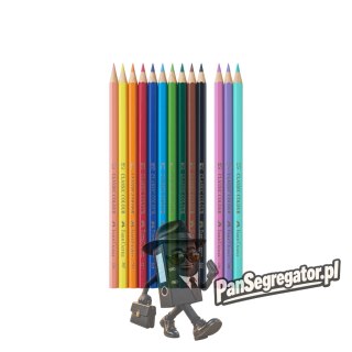 Kredki sześciokątne 10 kolorów + 3kolory pastelowe edycja JEDNOROŻEC 111219 Faber-Castell