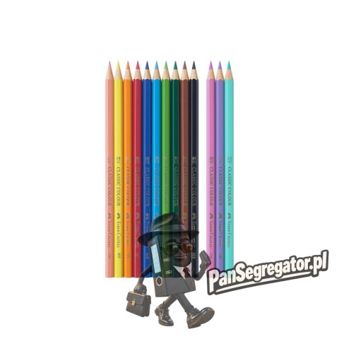 Kredki sześciokątne 10 kolorów + 3kolory pastelowe edycja JEDNOROŻEC 111219 Faber-Castell