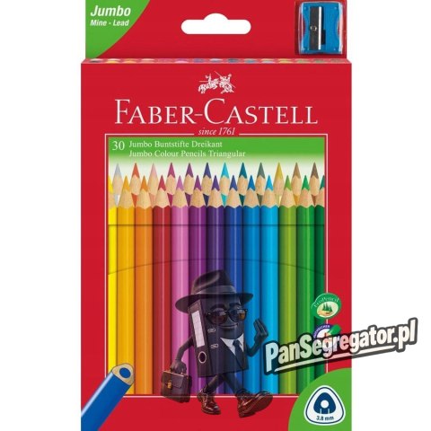 Kredki trójkątne FABER-CASTELL Junior Grip 30 kolorów 116530 FC