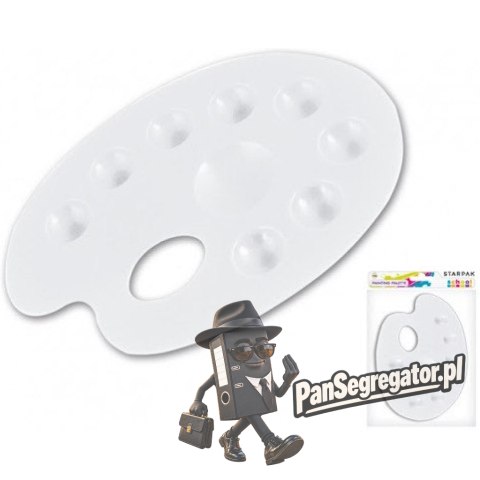 Paleta do farb owalna biała STK 236217/236216 STARPAK