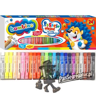 Pastele olejne Zestaw 24 kolory Kredki BAMBINO St.Majewski