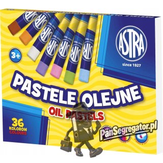 Pastele olejne zestaw 36 kolorów kredki 313115001 ASTRA