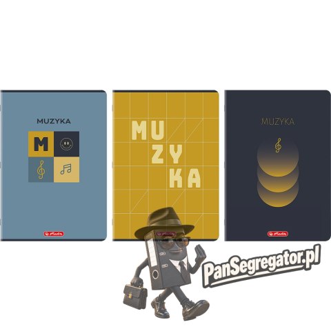 Zeszyt A4 16k pieciolinia MUZYKA pionowy 400206360 HERLITZ