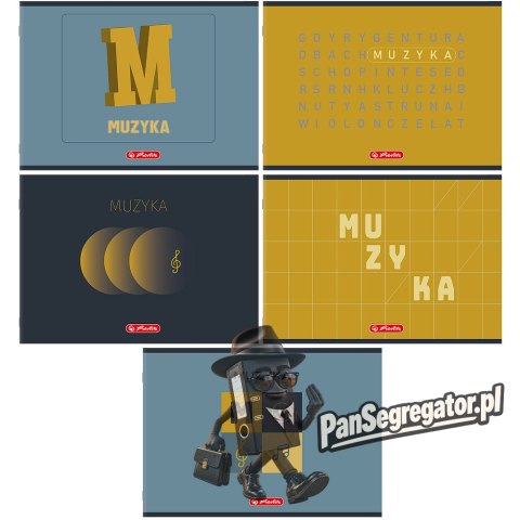 Zeszyt do nut A5 16k pięciolinia MUZYKA 400206336 HERLITZ