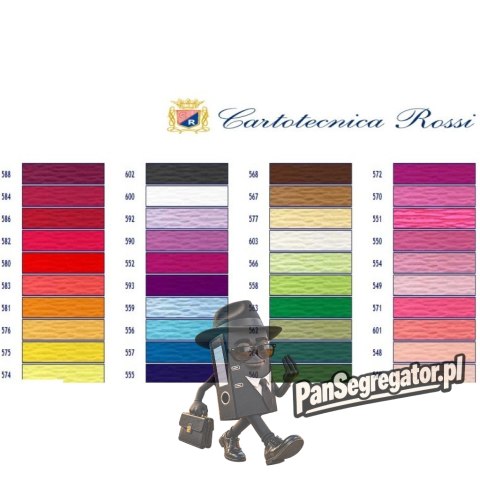 Bibuła karbowana, włoska gruba 180g czarna 602 Cartotecnica Rossi