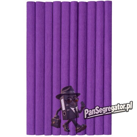 Bibuła marszczona (10 rolek) 50x200cm purpurowy 400153901 HERLITZ
