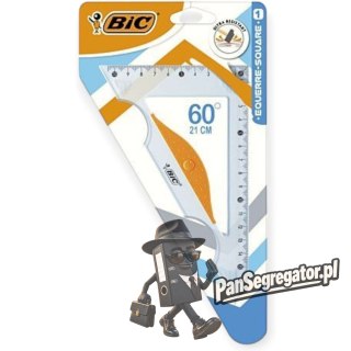 Ekierka prostokątna przezroczysta 17cm, 60 stopni 9926541 BIC