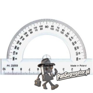 Kątomierz szkolny plastikowy 180st/10cm 21003 LENIAR