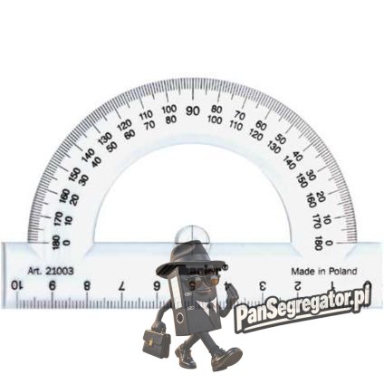 Kątomierz szkolny plastikowy 180st/10cm 21003 LENIAR