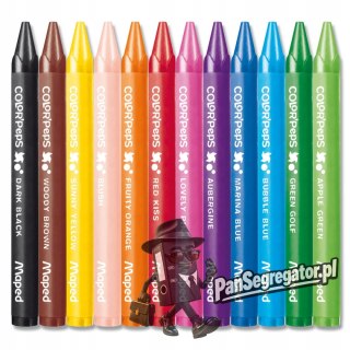 Kredki COLORPEPS świecowe 12 kolorów 861011 MAPED