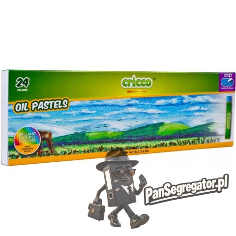 Kredki CRICCO pastele olejowe 24kolory CR481K24