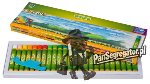 Kredki CRICCO pastele olejowe 24kolory CR481K24