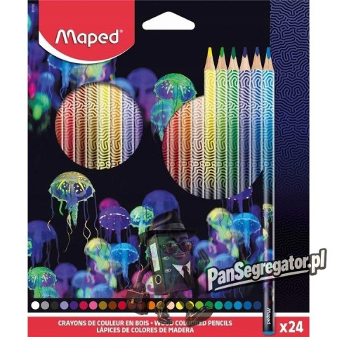 Kredki DeepSea 24 sztuki 831705 MAPED