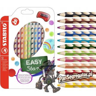 Kredki EASYCOLORS 12kol.332/12 STABILO dla praworęcznych