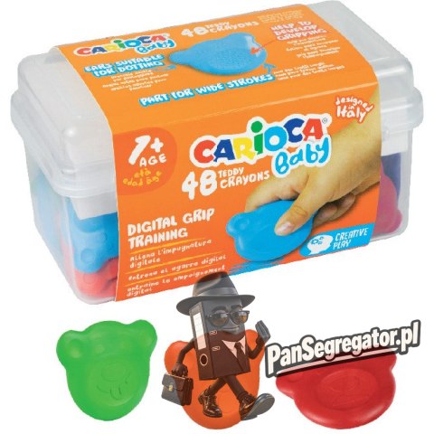 Kredki Misiaki BABY dla dzieci 1 kuferek 48szt. 160-2217 42958 CARIOCA