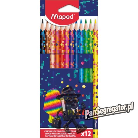 Kredki PIXEL 12 sztuk 862204 MAPED