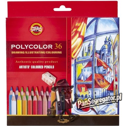 Kredki POLYCOLOR 36 kolorów 3835 KOH-I-NOOR