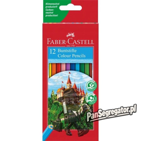 Kredki ZAMEK 12 kolorów opakowanie kartonowe 120112 FC FABER-CASTELL